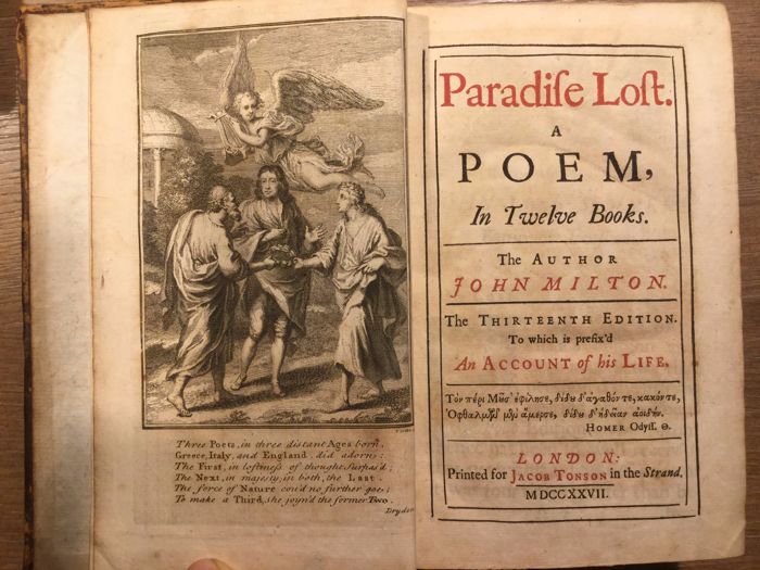 Paradise Lost, Perhaps the Greatest English Poem. Banned for 216 Years